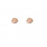 Mini 10K Black Hills Gold Rose Gold Rose Earrings
