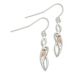 Landstrom's Sterling Silver Freeform Dangle Earrings on Shepherd Hooks