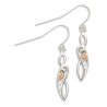 Landstrom's Sterling Silver Freeform Dangle Earrings on Shepherd Hooks
