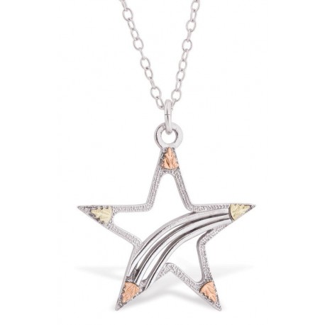Black Hills Gold Sterling Silver Star Pendant