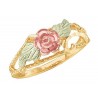 Mt. Rushmore 10K Gold Ladies Rose Ring