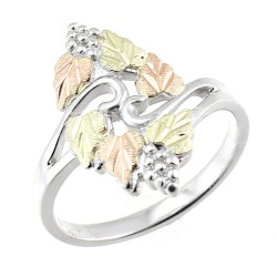 BEAUTIFUL BLACK HILLS STERLING SILVER LADIES GRAPE LEAF RING