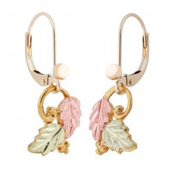 Landstrom's® 10K Black Hills Gold Leaves Earrings with Grape Accent