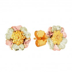 Landstrom’s 10K Black Hills Gold Mini Flower Post Earrings