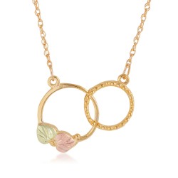 Landstrom&rsquo;s 10K Black Hills Gold Double Circles Pendant