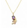 10K Black Hills Gold Small Pendant with Pear Mystic Topaz