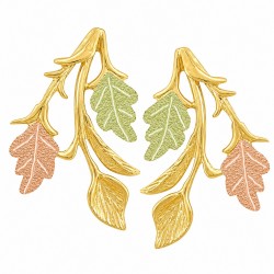 10K Black Hills Gold Earrings Unique Style
