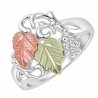 BLACK HILLS GOLD .925 STERLING SILVER RING FOR LADIES