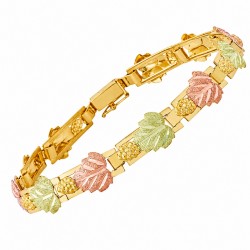 Landstrom's&reg; 10K Black Hills Gold Ladies Bracelet with Grapes