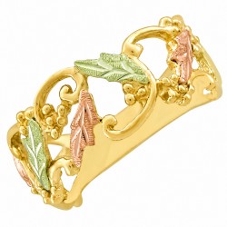10K Black Hills Gold Openwork Ladies Ring