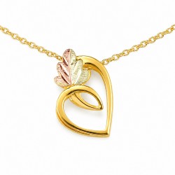 Landstrom's® 10K Black Hills Gold Heart Pendant Necklace