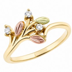 Landstrom's&reg; Stunning Black Hills Gold Tri-color 2BeLoved Diamond Ring