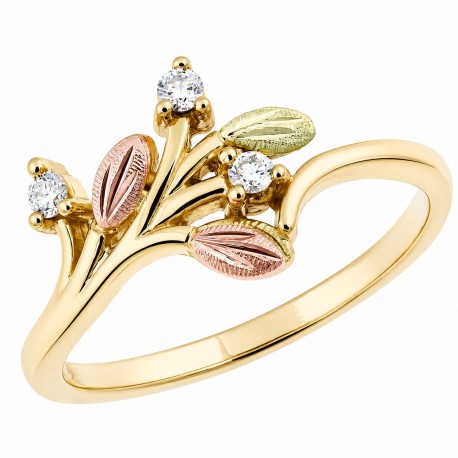 Landstrom's® Stunning Black Hills Gold Tri-color 2BeLoved Diamond Ring