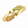 10K Black Hills Gold Ladies Diamond Ring