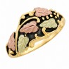 Antiqued 10K Black Hills Gold Ladies Ring