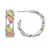 Black Hills Gold Sterling Silver Hoop Earrings