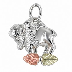 Black Hills Gold Sterling Silver Buffalo Charm