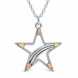 Black Hills Gold Sterling Silver Star Pendant