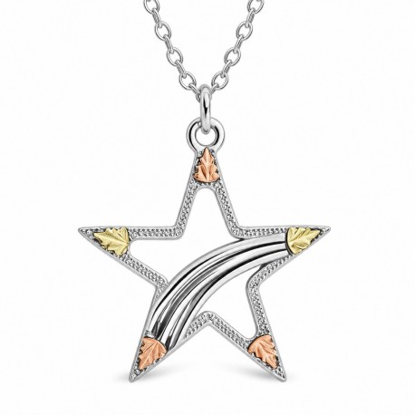 Black Hills Gold Sterling Silver Star Pendant