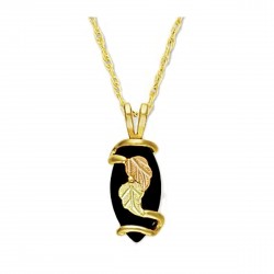 Landstrom's&reg; 10K Black Hills Gold Onyx Pendant
