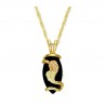 Landstrom's® 10K Black Hills Gold Onyx Pendant