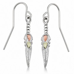 Landstrom's Small Sterling Silver Feather Dangle Earrings