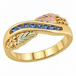 10K Black Hills Gold 1/5 CTTW YOGO Sapphire Ladies Ring