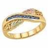 10K Black Hills Gold 1/5 CTTW YOGO Sapphire Ladies Ring