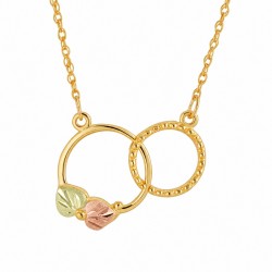 Landstrom&rsquo;s 10K Black Hills Gold Double Circles Pendant
