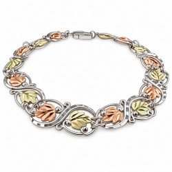 10K Black Hills Gold Leaves Bracelet