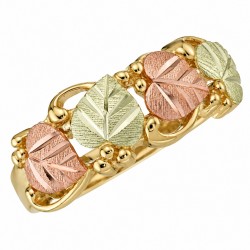 BLACK HILLS GOLD LEAVES RING for LADIES