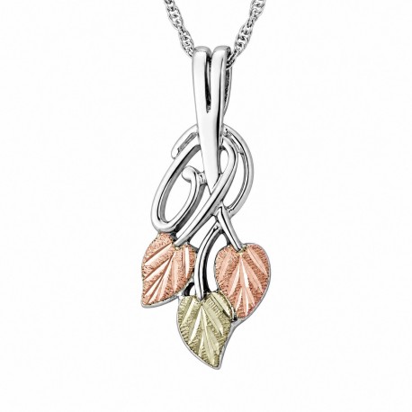 Landstroms Sterling Silver Ladies Leaf Pendant